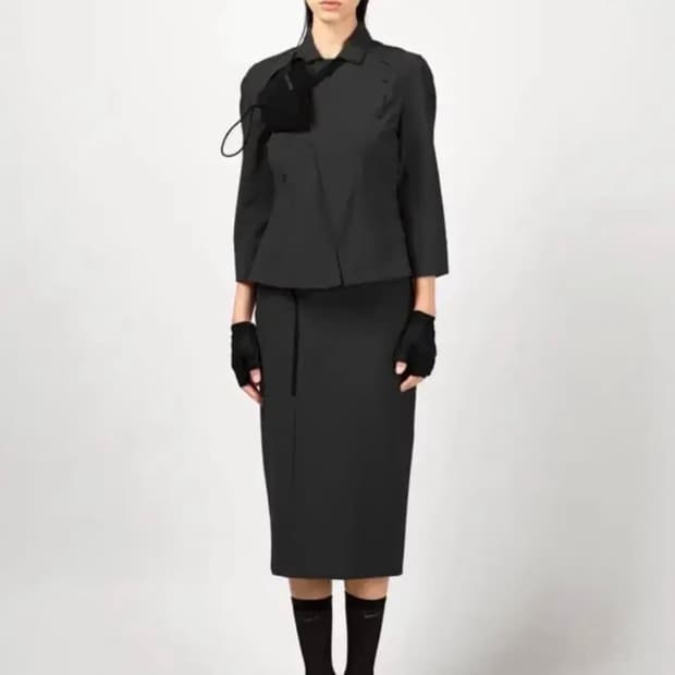 혜인서 펜슬 스커트 블랙 0