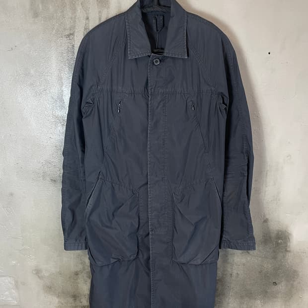 어태치먼트 코튼/나일론 하프 코트