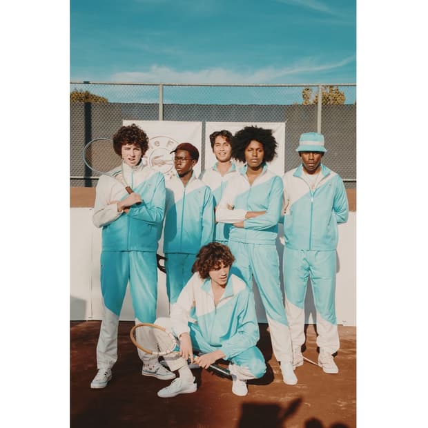 골프 르플레르 x 라코스테 트랙 팬츠