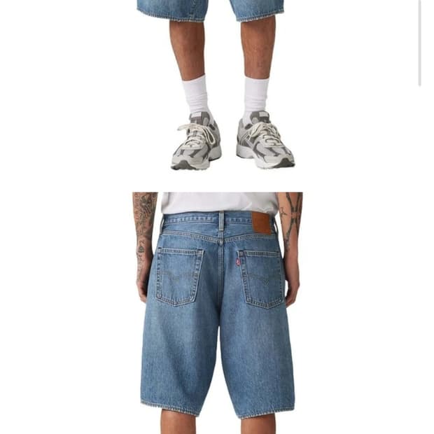 리바이스 478 데님 반바지 36