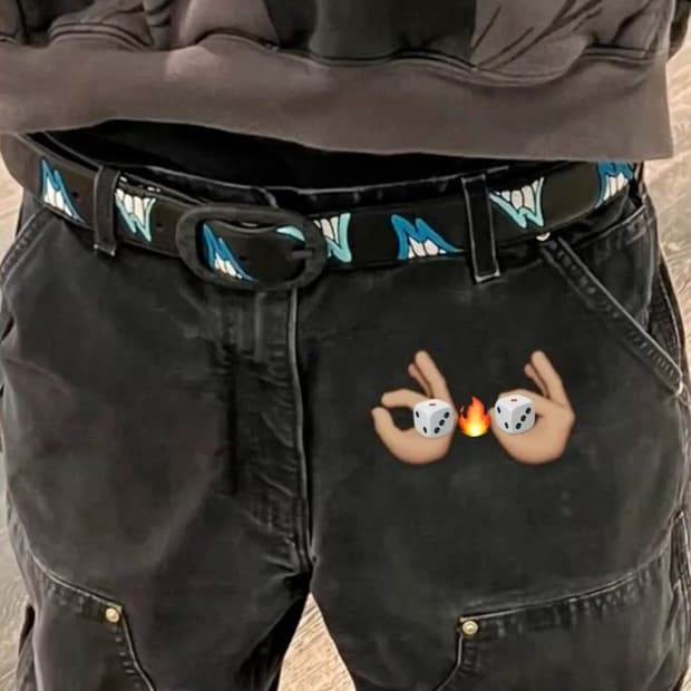 빈티지 칼하트 더블니B01 블랙 그레이 워크팬츠