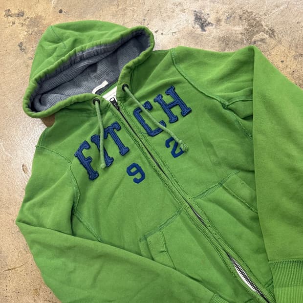 아베크롬비 말차 그린 후드집업