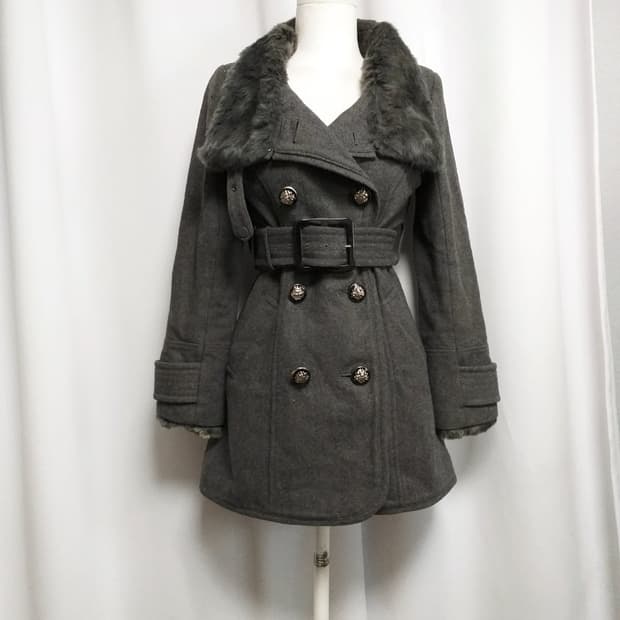 빈티지 퍼코트 대장 y2k자켓 그런지 핀터깔 오네갸루 긱시크 고스펑크로리