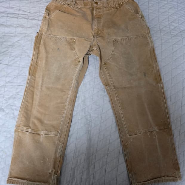 [38X30] 칼하트 더블니 B01 BRN 워크팬츠 쿨컨디션 T-7