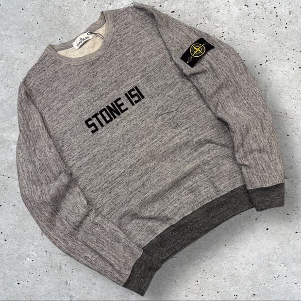 [L] 스톤아일랜드 스웻 와펜 맨투맨 그레이 C363