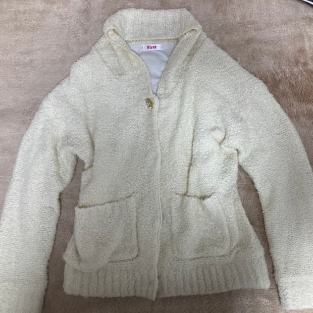 빈티지 갸루 털후드집업