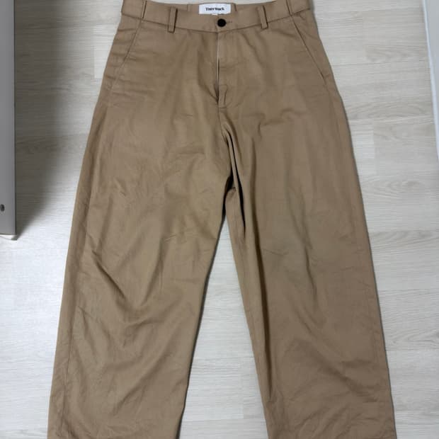 토니웩 코튼 와이드 트라우저 베이지 32