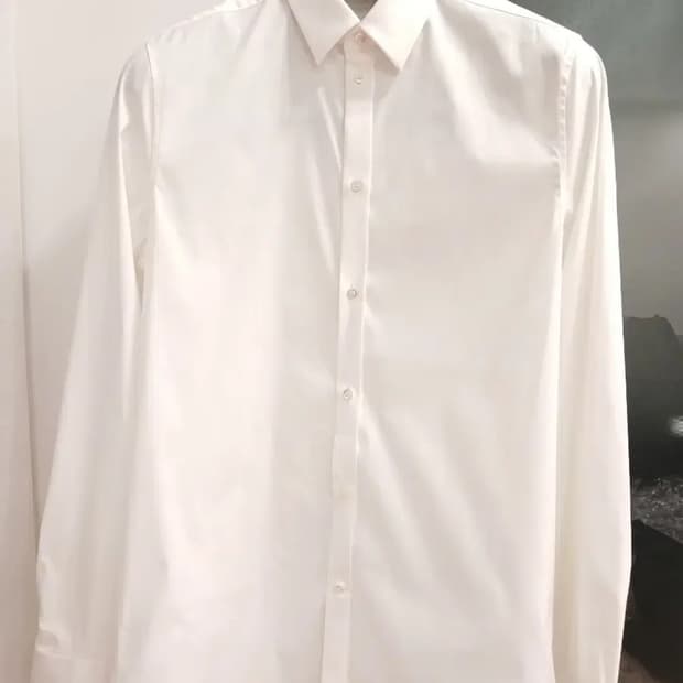 COS COTTON DRESS SHIRTS WHITE