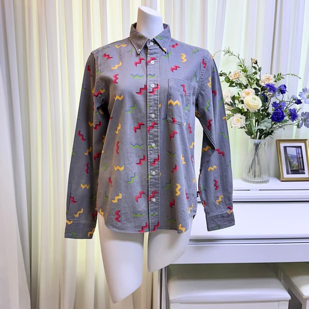 스투시 패턴 셔츠