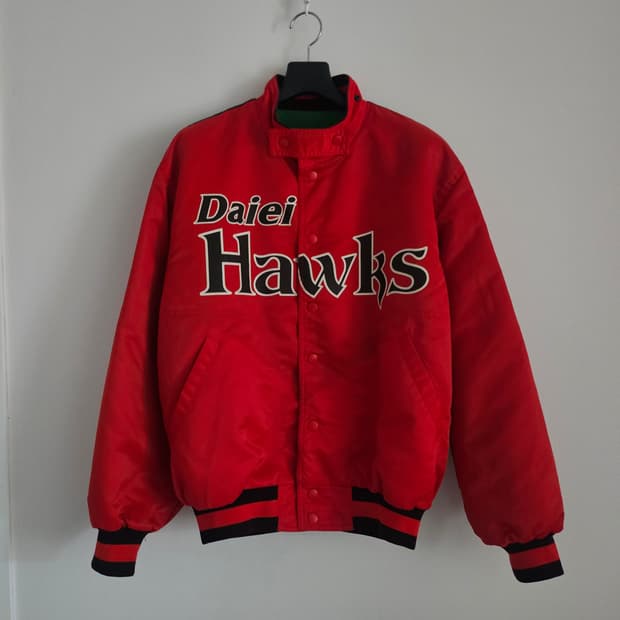 아식스 Daiei Hawks 베이스볼 자켓 