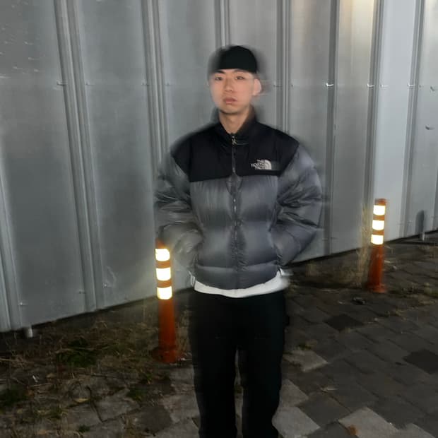 노스페이스 눕시 그레이