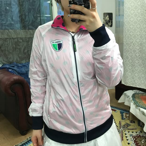 아디다스 여성 골프 도트 바람막이 자켓 (Z1033)