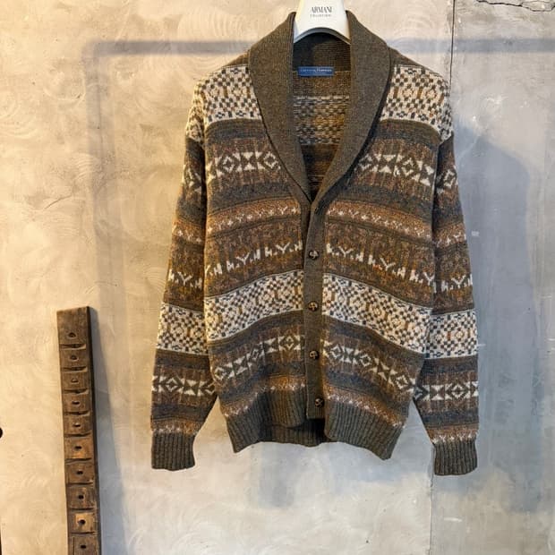 기브스앤호크스 숄칼라 카디건 남성100