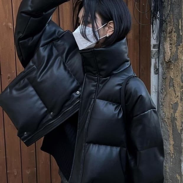 트리밍버드 숏패딩