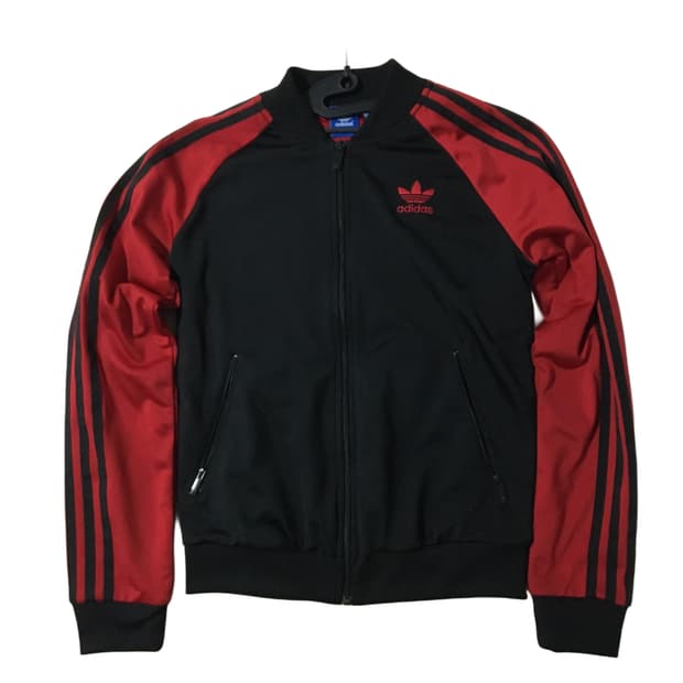아디다스 대장급 유로파 희귀 검빨 레드 블랙 트랙탑 져지 집업