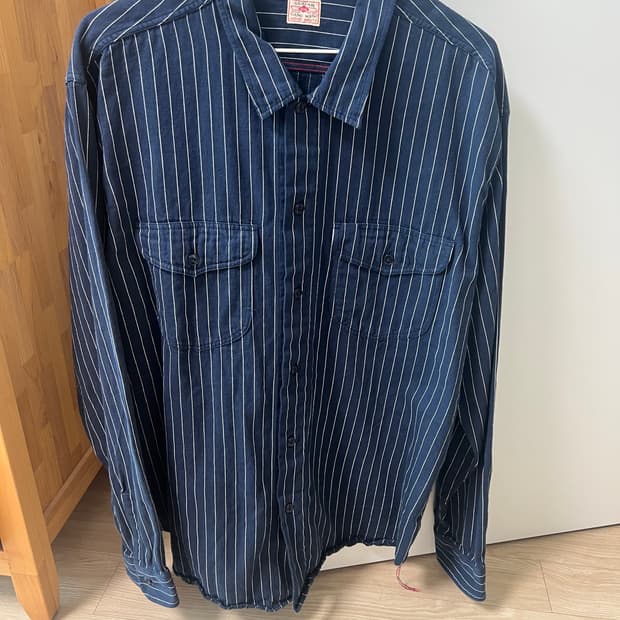 슈가케인 스트라이프 워크셔츠 XL