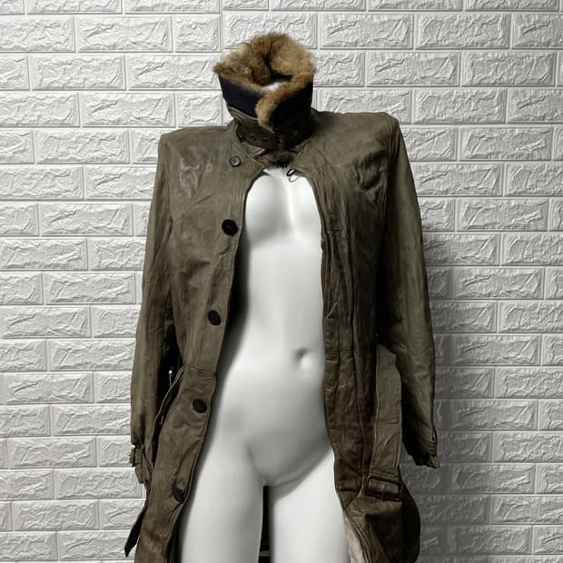 Kyoji Maruyama Shearling Leather Coat