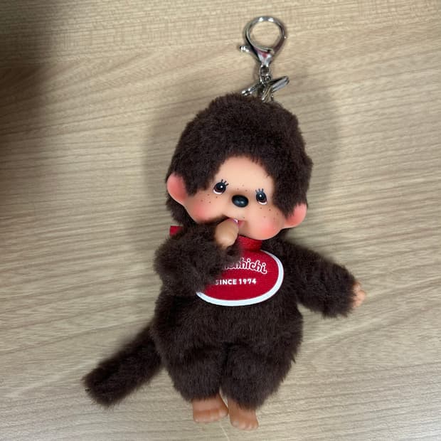 몬치치 인형 키링 브라운