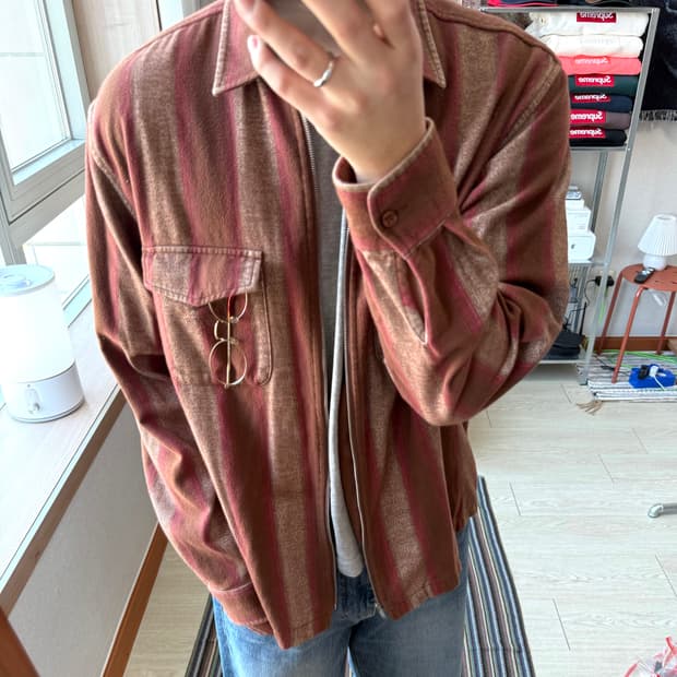 슈프림 플란넬 셔츠 자켓