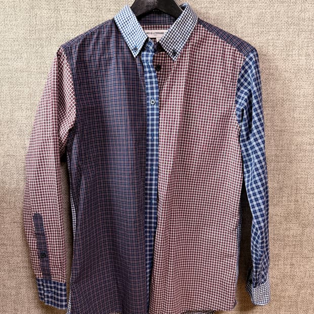 유니클로 x 이네스 드라 프레상쥬 체크 셔츠