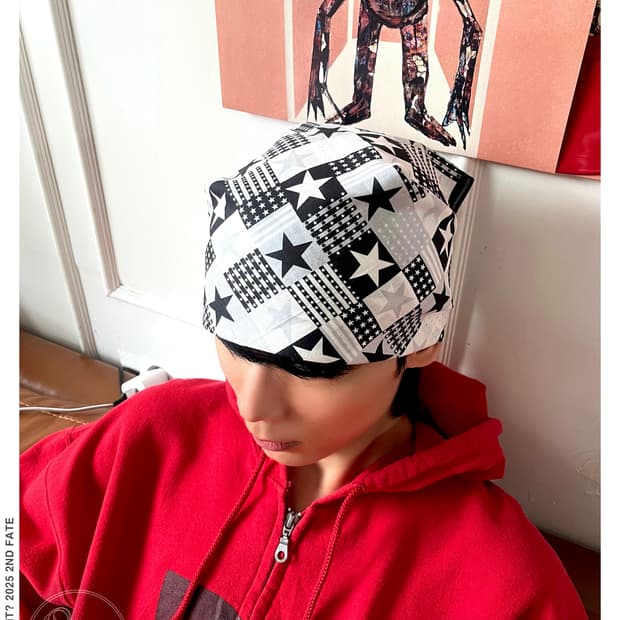 JPN Punk Star Pattern Bandana Scarf