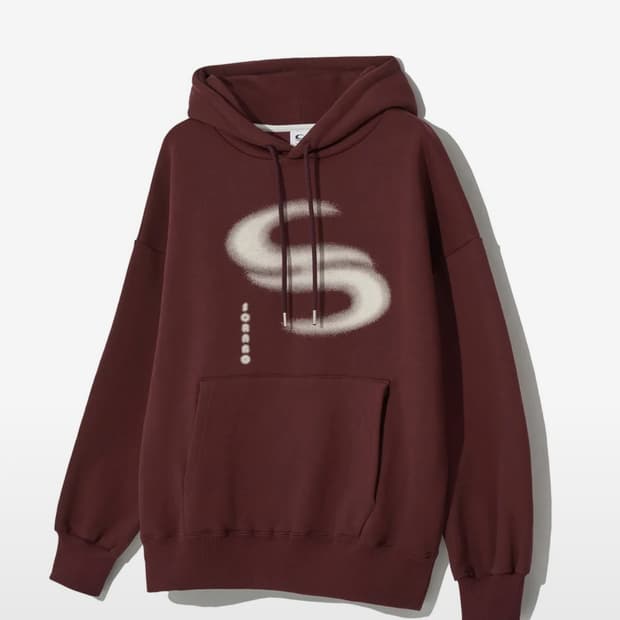 소라노 후드티 L 버건디