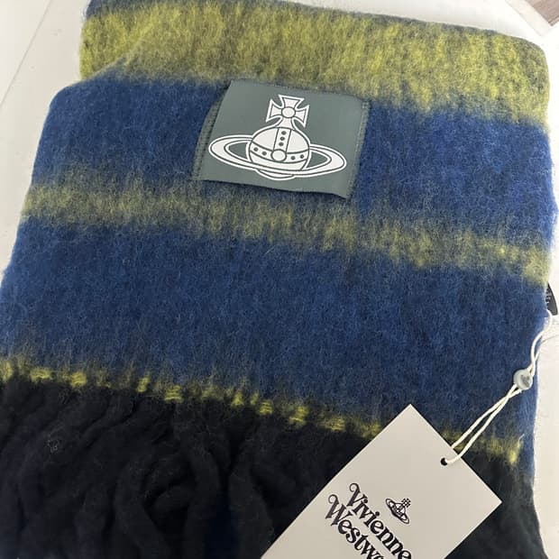 비비안웨스트우드 청키 스트라이프 머플러 목도리