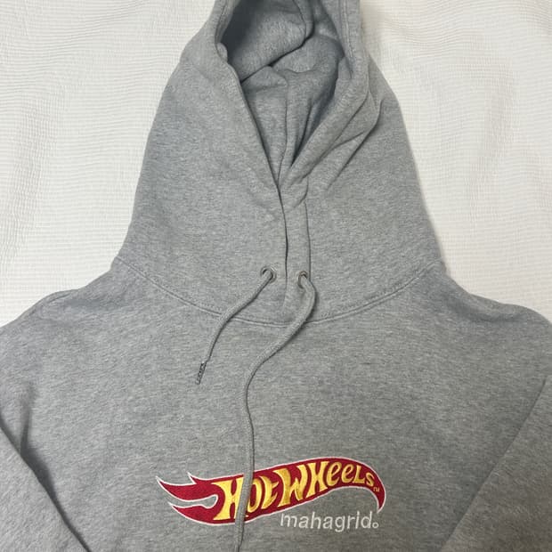 마하그리드x핫휠 콜라보 기모 후드티 S