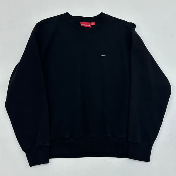 슈프림 스몰 박스 크루넥 블랙 - 24FW