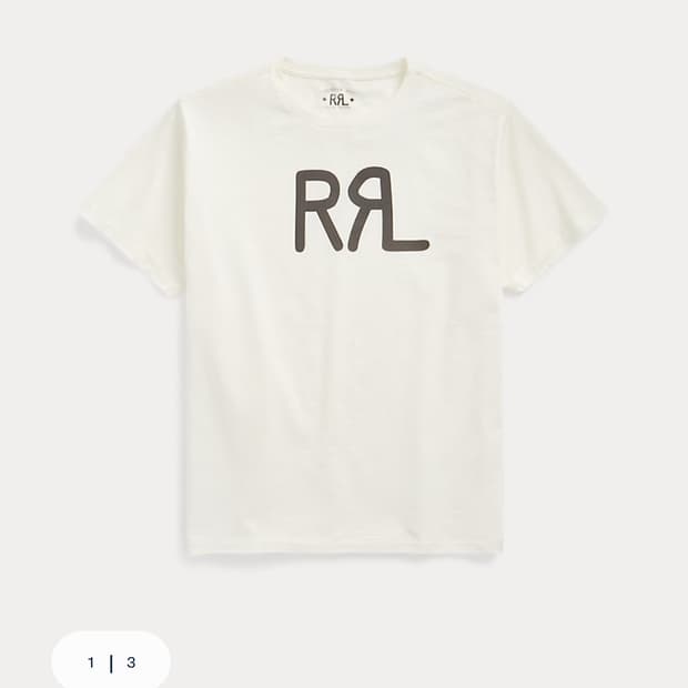 rrl 로고 티셔츠 L