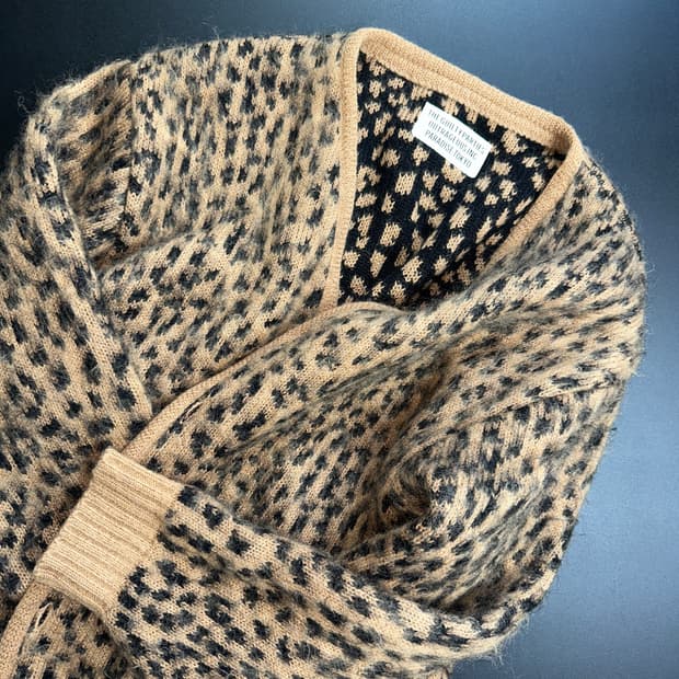 Wackomaria leopard mohair cardigan