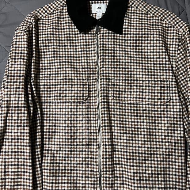 H&M 체크 자켓