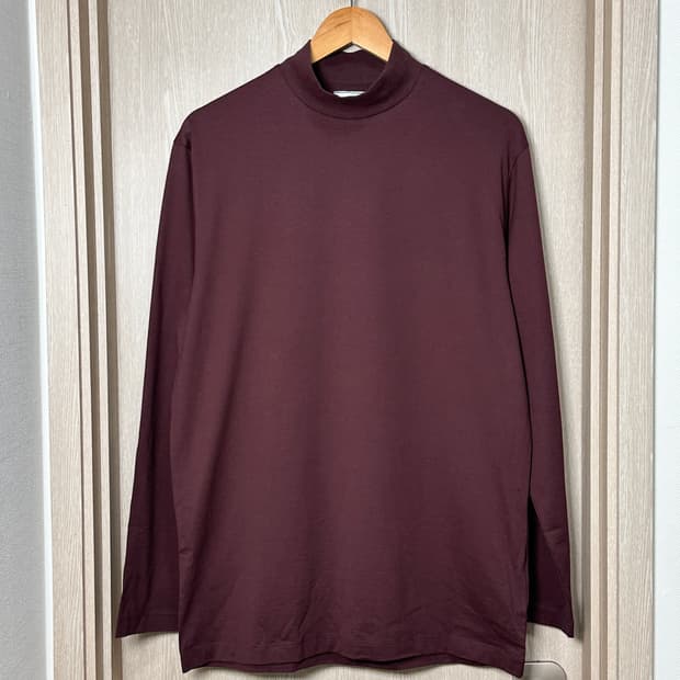 새상품)Y3 y-3 폴라넥 롱슬리브 100/ 버건디 요지야마모토