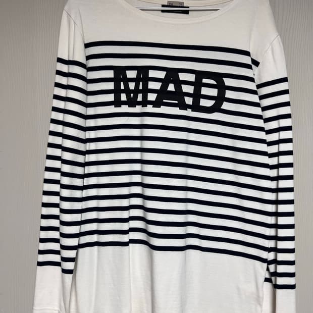 UNDER COVER 스트라이프 긴팔 티셔츠