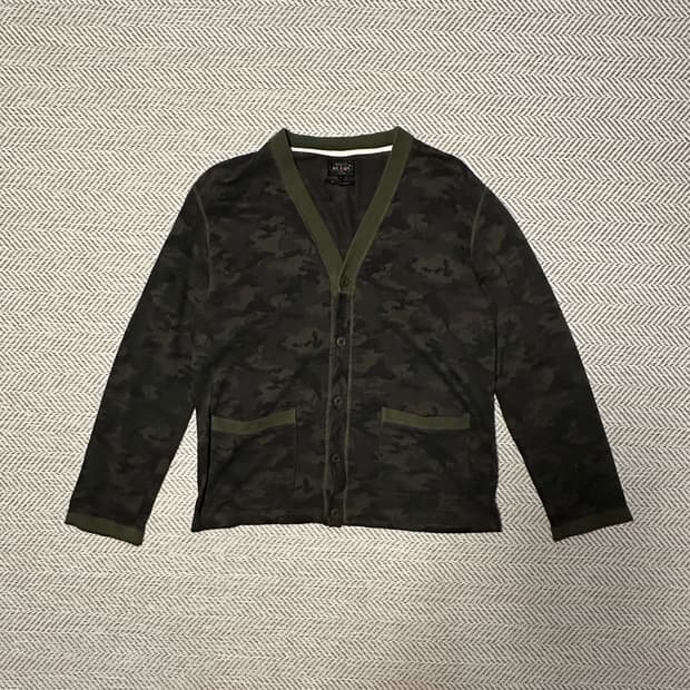 BEAMS PLUS military camo cardigan