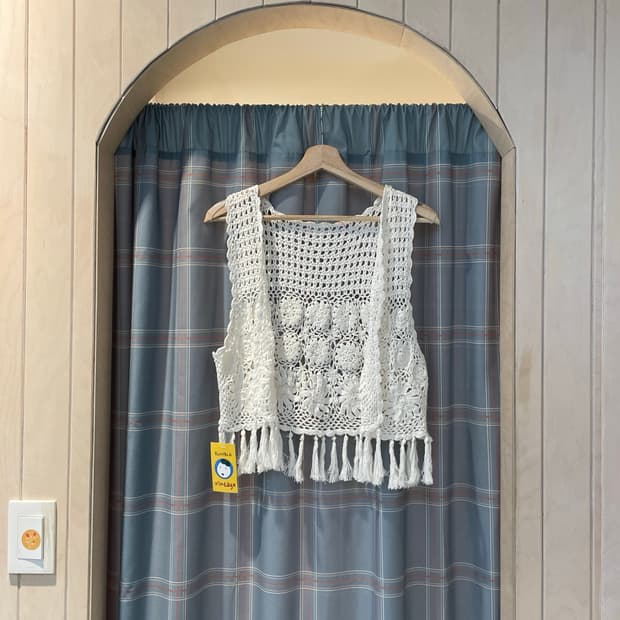 프린지 크로셰 뷔스티에