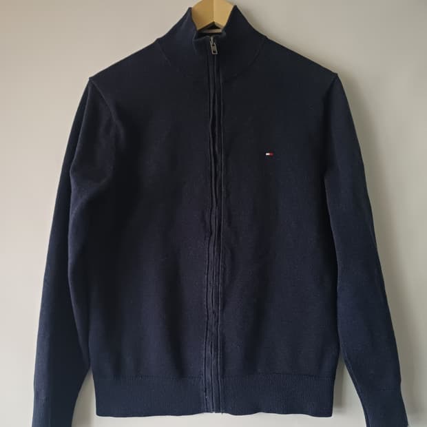 타미힐피거(Tommy Hilfiger) 프리미엄 코튼 풀집업 니트 [M]