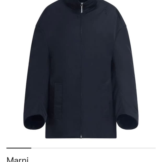 마르니 하이넥 집업 봄버 재킷