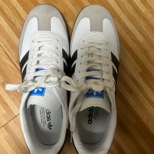 아디다스 삼바 화이트블랙 265