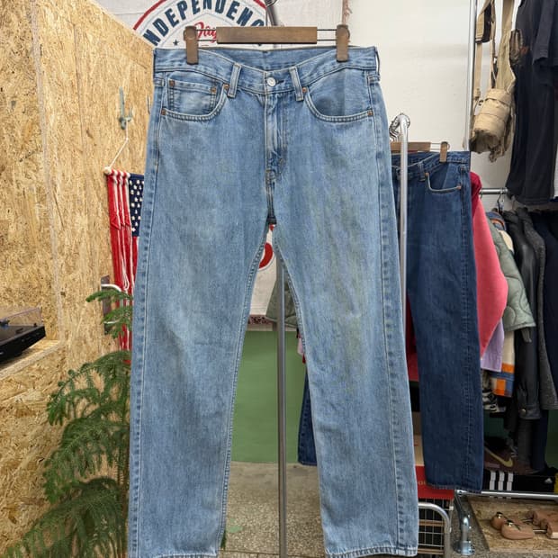 리바이스 505 연청 데님 팬츠