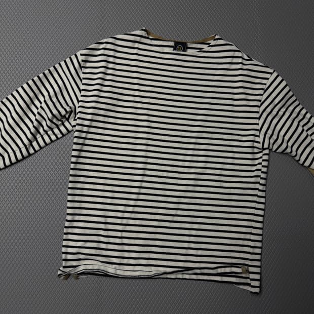 (남친주의)프리즘웍스 FRIZM WORKS 스트라이프 티셔츠 XL