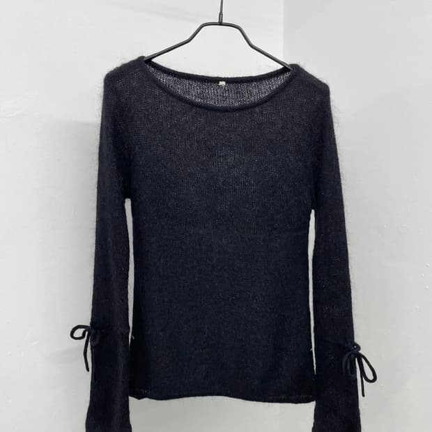 모헤어 니트 탑 mohair knit