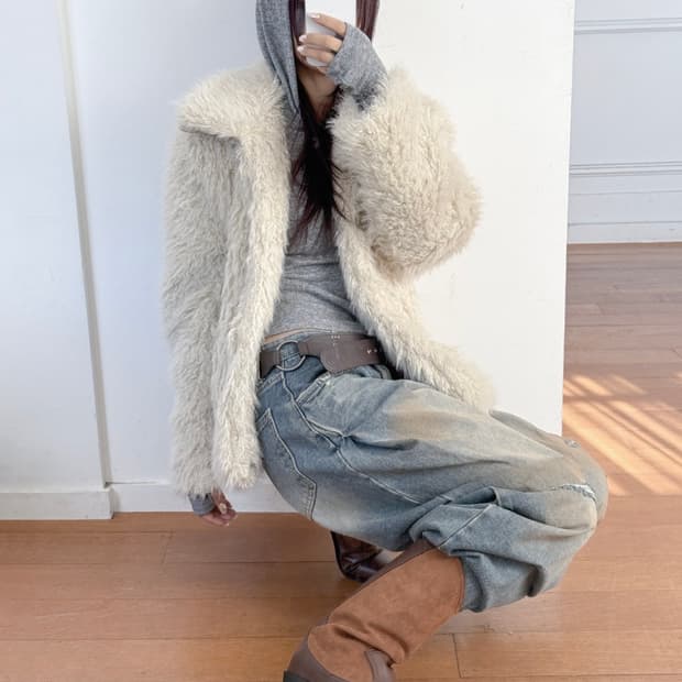 블랙업 오유알 모드니치 퍼자켓