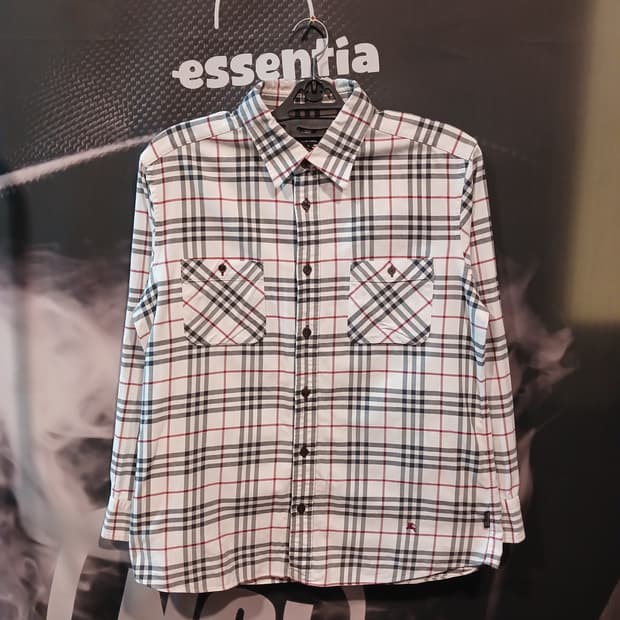 버버리 체크 셔츠 남방