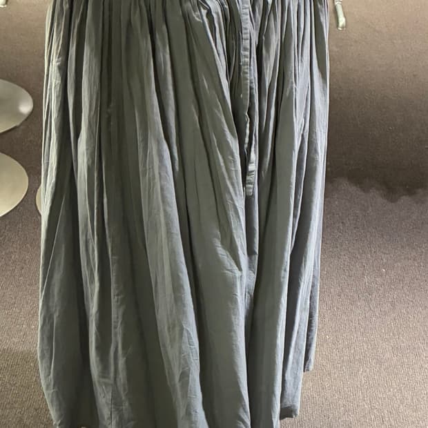 OS)Japanese vintage 여성 셔링 롱 스커트