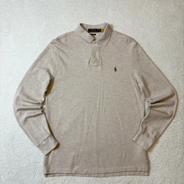 폴로 랄프로렌 큐알 신형 솔리드 카라 롱슬리브 PN6271