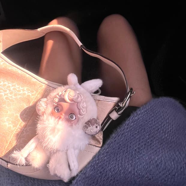 2000s coach 코치 시그니처 화이트 호보백 숄더백