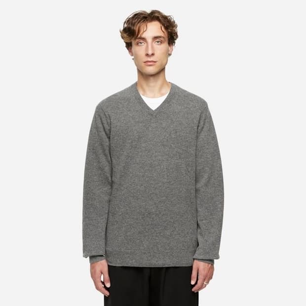 꼼데가르송 셔츠 브이넥 니트 XL