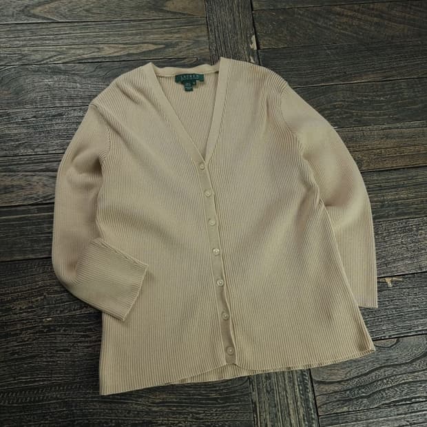 [폴로 랄프로렌] 루즈핏 브이넥 니트 가디건 M18740