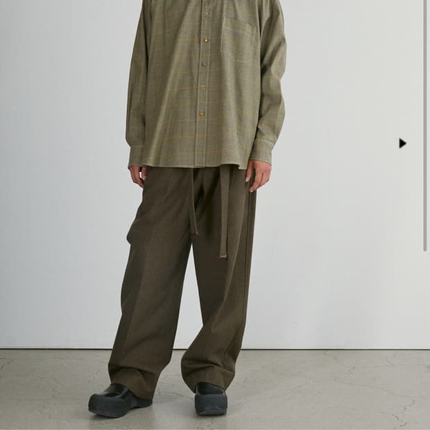 렉토 24fw 빈티지 버튼 체크셔츠 m size